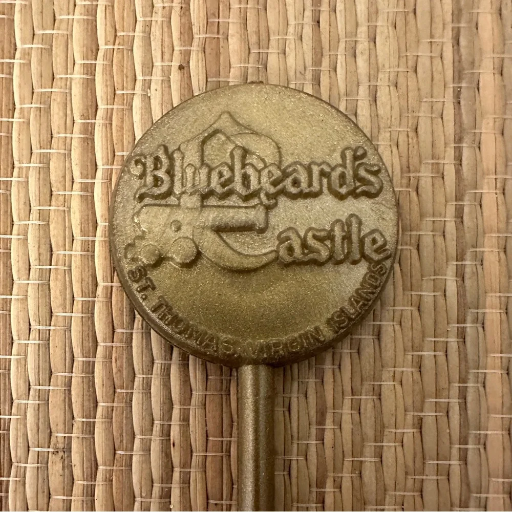 Vintage Swizzle Stick, Bluebeard's Castle, St. Thomas, Virgin Islands